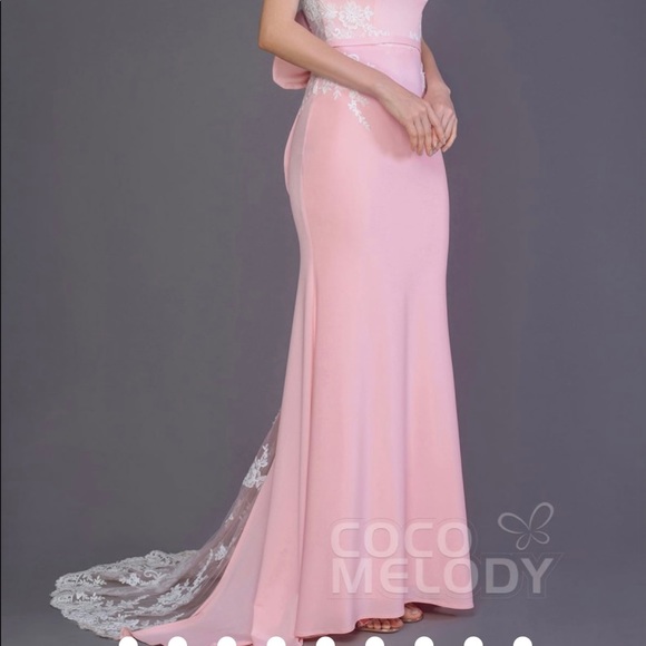 Mermaid Sweep Train Dress Bridesmaids(4) - Picture 8 of 10